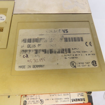 Siemens 6ES5 103-8MA04 Simatic S5-95U CPU  Processor 24VDC Input 1A