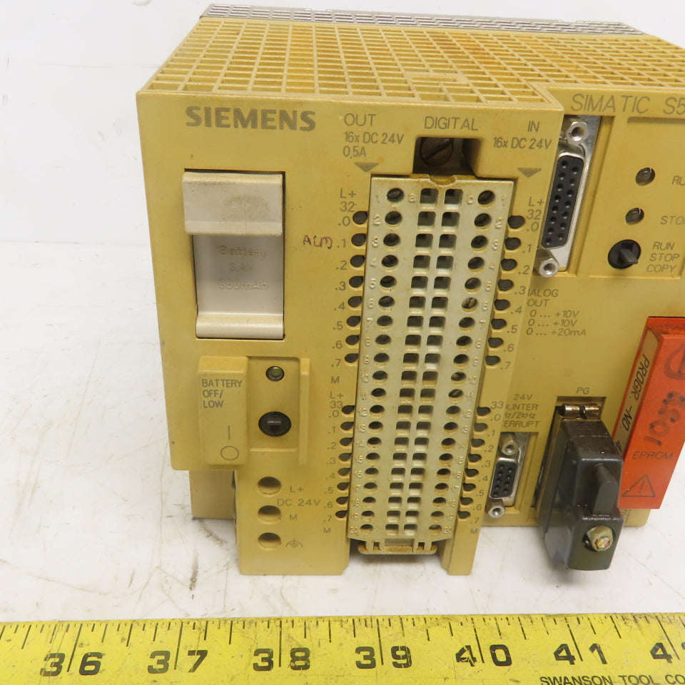Siemens 6ES5 103-8MA04 Simatic S5-95U CPU  Processor 24VDC Input 1A