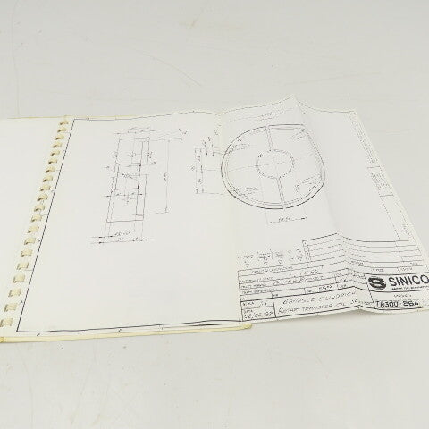 Sinico SIN-O-Matic TR110/2-350 Tooling Reference Manual 095/1029/N 1998