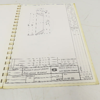 Sinico SIN-O-Matic TR110/2-350 Tooling Reference Manual 095/1029/N 1998
