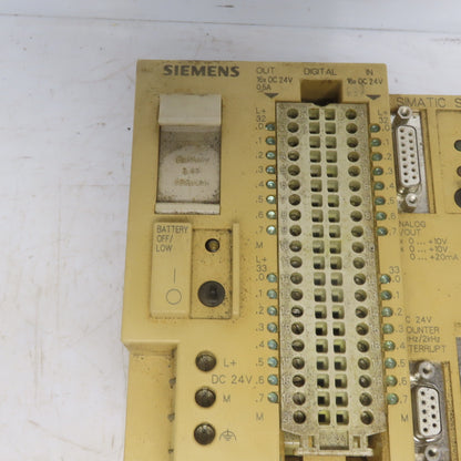 Siemens 6ES5 095-8MA03 Simatic S5-95U CPU Processor 24VDC Input 1A