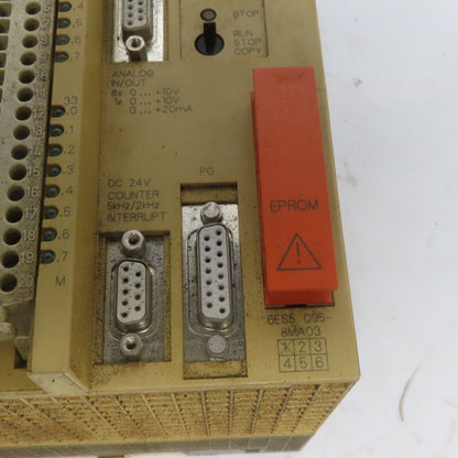 Siemens 6ES5 095-8MA03 Simatic S5-95U CPU Processor 24VDC Input 1A