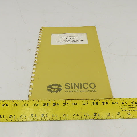 Sinico SIN-O-Matic TR110/2-350 Tooling Reference Manual 095/1029/N 1998