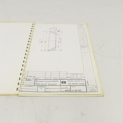 Sinico SIN-O-Matic TR110/2-350 Tooling Reference Manual 095/1029/N 1998
