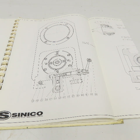 Sinico SIN-O-Matic TR110/2-350 Spare Parts Reference Manual 095/1029/N 1998