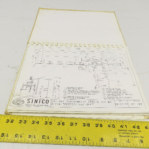 Sinico SIN-O-Matic TR60/4-350-MD Spare Parts Reference Manual 085/1018/MD 1997