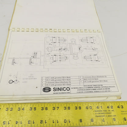Sinico SIN-O-Matic TR60/4-350-MD Spare Parts Reference Manual 085/1018/MD 1997