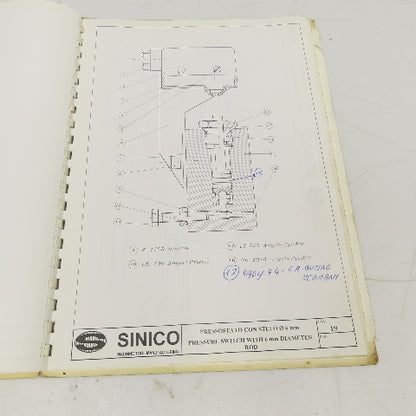 Sinico SIN-O-Matic TR60/4-350-MD Spare Parts Reference Manual 085/1018/MD 1997
