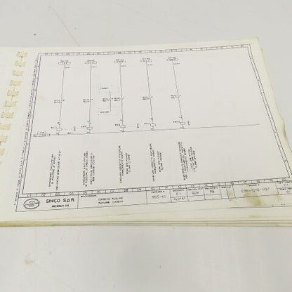 Sinico SIN-O-Matic TR60/4-350-MD Electrical Schematic Manual