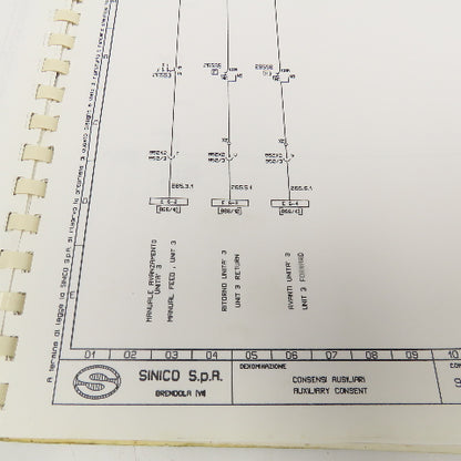 Sinico SIN-O-Matic TR60/4-350-MD Electrical Schematic Manual