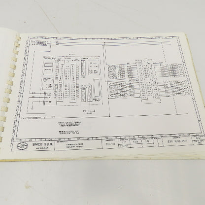 Sinico SIN-O-Matic TR60/4-350-MD Electrical Schematic Manual