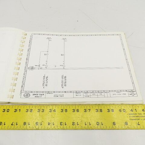 Sinico SIN-O-Matic TR110/2-350 Electrical Schematic Manual