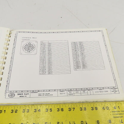 Sinico SIN-O-Matic TR110/2-350 Electrical Schematic Manual