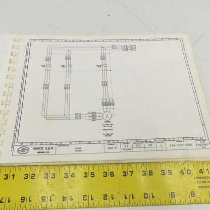 Sinico SIN-O-Matic TR110/2-350 Electrical Schematic Manual
