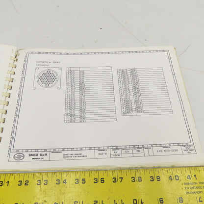 Sinico SIN-O-Matic TR110/2-350 Electrical Schematic Manual