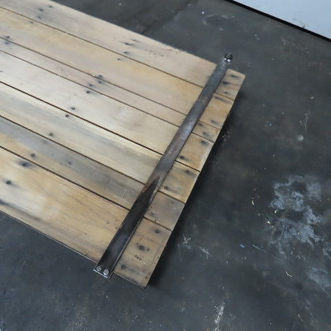 87" x 42" Vintage Large Stroke Belt Sander Sliding Work Table Assembly