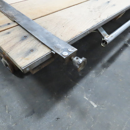 87" x 42" Vintage Large Stroke Belt Sander Sliding Work Table Assembly