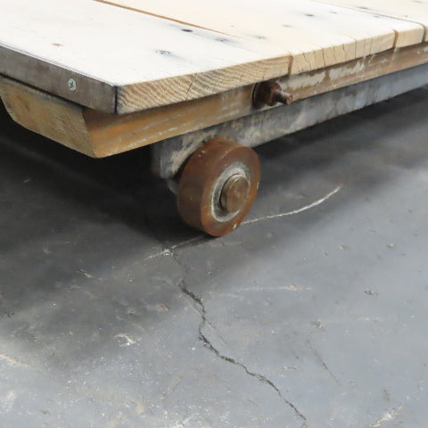 87" x 42" Vintage Large Stroke Belt Sander Sliding Work Table Assembly