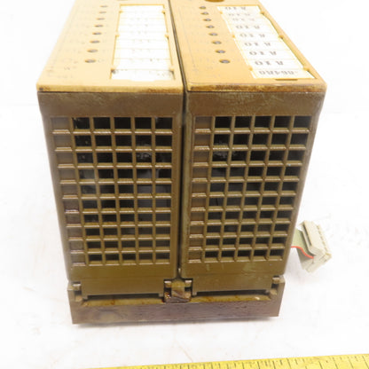Siemens 6ES5 441-8MA11 (2) Digital Output Modules W/(1) 6ES5 700-8MA11 Base
