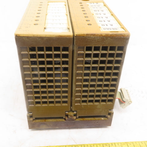 Siemens 6ES5 441-8MA11 (2) Digital Output Modules W/(1) 6ES5 700-8MA11 Base