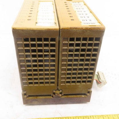 Siemens 6ES5 441-8MA11 (2) Digital Output Modules W/(1) 6ES5 700-8MA11 Base