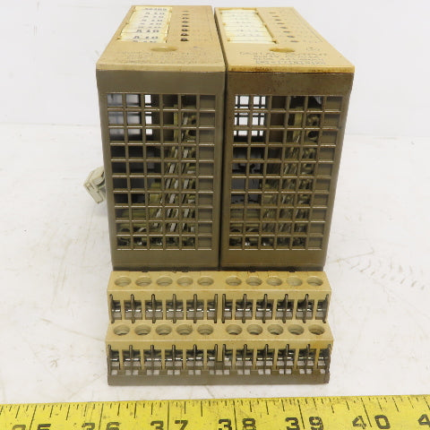 Siemens 6ES5 441-8MA11 (2) Digital Output Modules W/(1) 6ES5 700-8MA11 Base