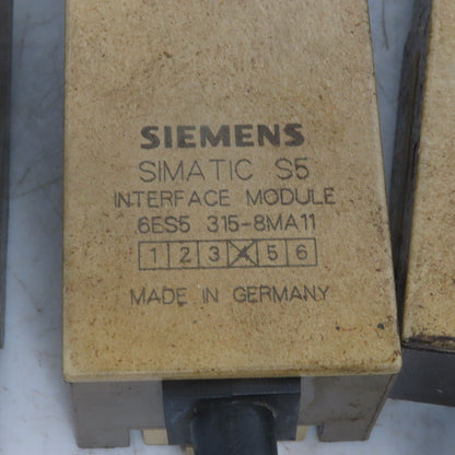 Siemens 6ES5 315-8MA11 Interface Module PLC Lot of 2