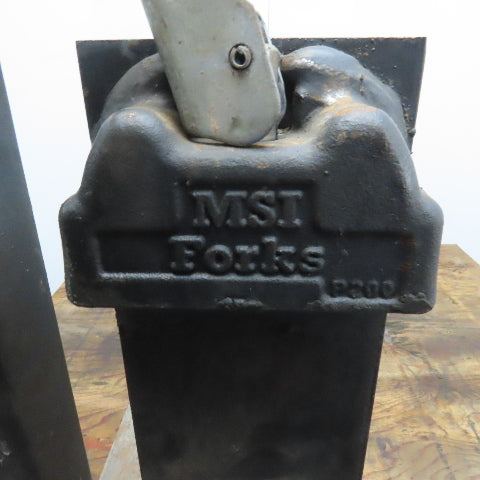 MSI Forks P200 42"x4" Forklift Forks 16" Class II W/Carriage Latch Lock Set of 2
