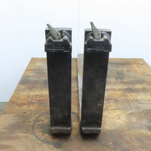 MSI Forks P200 42"x4" Forklift Forks 16" Class II W/Carriage Latch Lock Set of 2