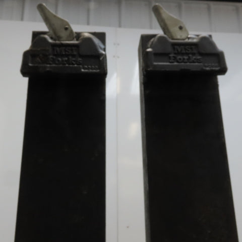 MSI Forks P200 42"x4" Forklift Forks 16" Class II W/Carriage Latch Lock Set of 2