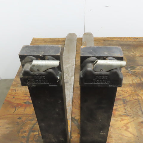 MSI Forks P200 42"x4" Forklift Forks 16" Class II W/Carriage Latch Lock Set of 2