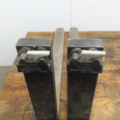 MSI Forks P200 42"x4" Forklift Forks 16" Class II W/Carriage Latch Lock Set of 2