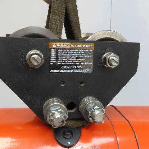 CM Lodestar Model F 1/2 Ton Electric Chain Hoist 16 FPM 30' Lift 115V 1PH