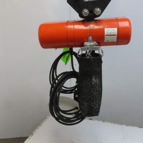 CM Lodestar Model F 1/2 Ton Electric Chain Hoist 16 FPM 30' Lift 115V 1PH
