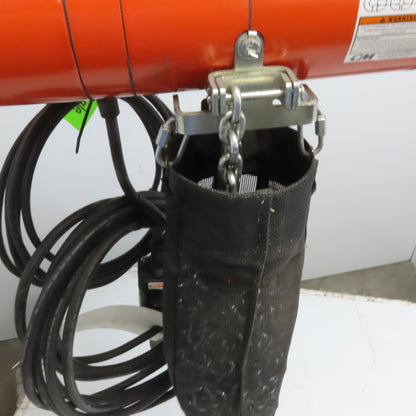 CM Lodestar Model F 1/2 Ton Electric Chain Hoist 16 FPM 30' Lift 115V 1PH