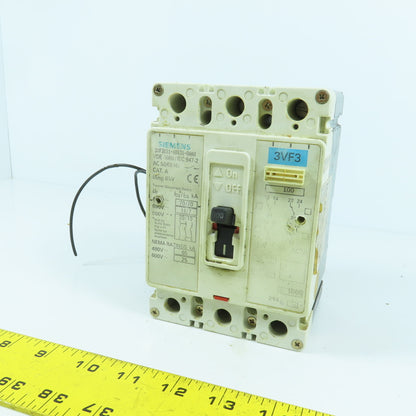 Siemens 3VF3111-6BS31-0AA0 100A Molded Case Circuit Breaker