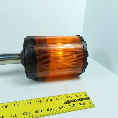 Sirena Luxor 4 Amber Rotating Warning Light 25" High