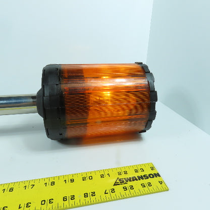 Sirena Luxor 4 Amber Rotating Warning Light 25" High