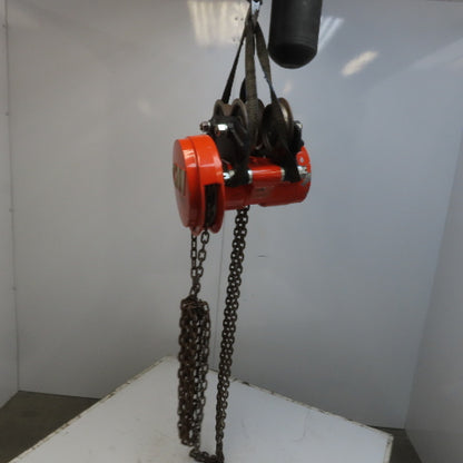 CM Cyclone 1/2-Ton Hoist Low Headroom Push Trolley 10' Lift