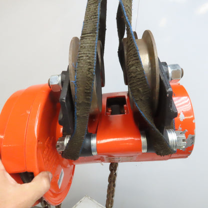 CM Cyclone 1/2-Ton Hoist Low Headroom Push Trolley 10' Lift