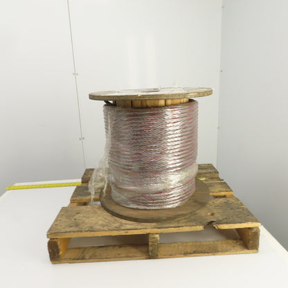 Commercial Group 250' Braided Wire Rope Cable 1/2" 6x36 With IWRC Standard Eyes