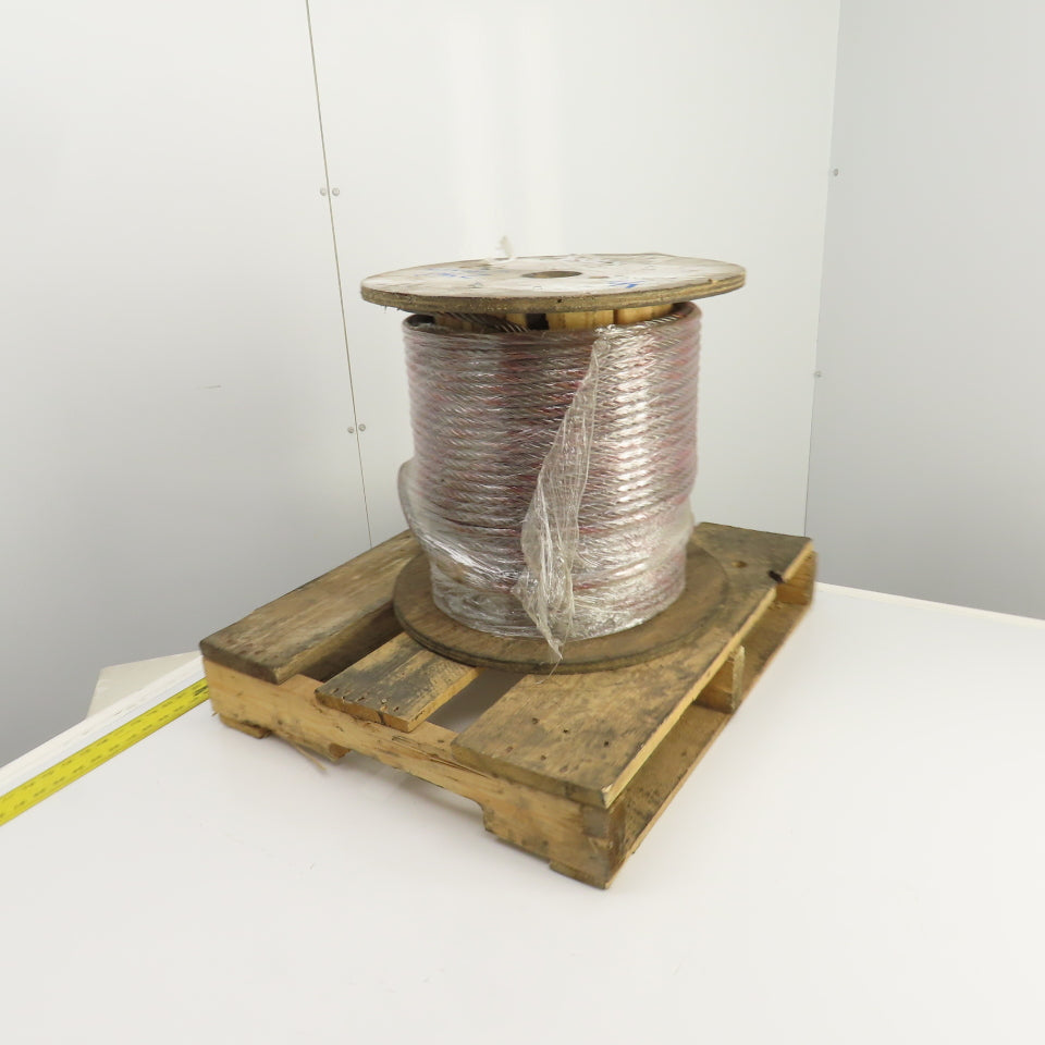 Commercial Group 250' Braided Wire Rope Cable 1/2" 6x36 With IWRC Standard Eyes