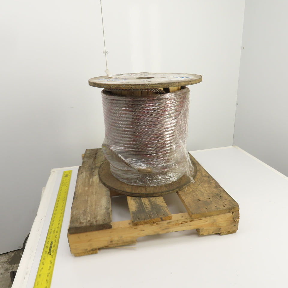Commercial Group 250' Braided Wire Rope Cable 1/2" 6x36 With IWRC Standard Eyes