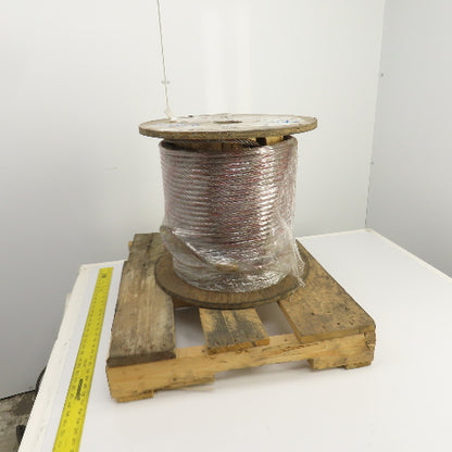 Commercial Group 250' Braided Wire Rope Cable 1/2" 6x36 With IWRC Standard Eyes