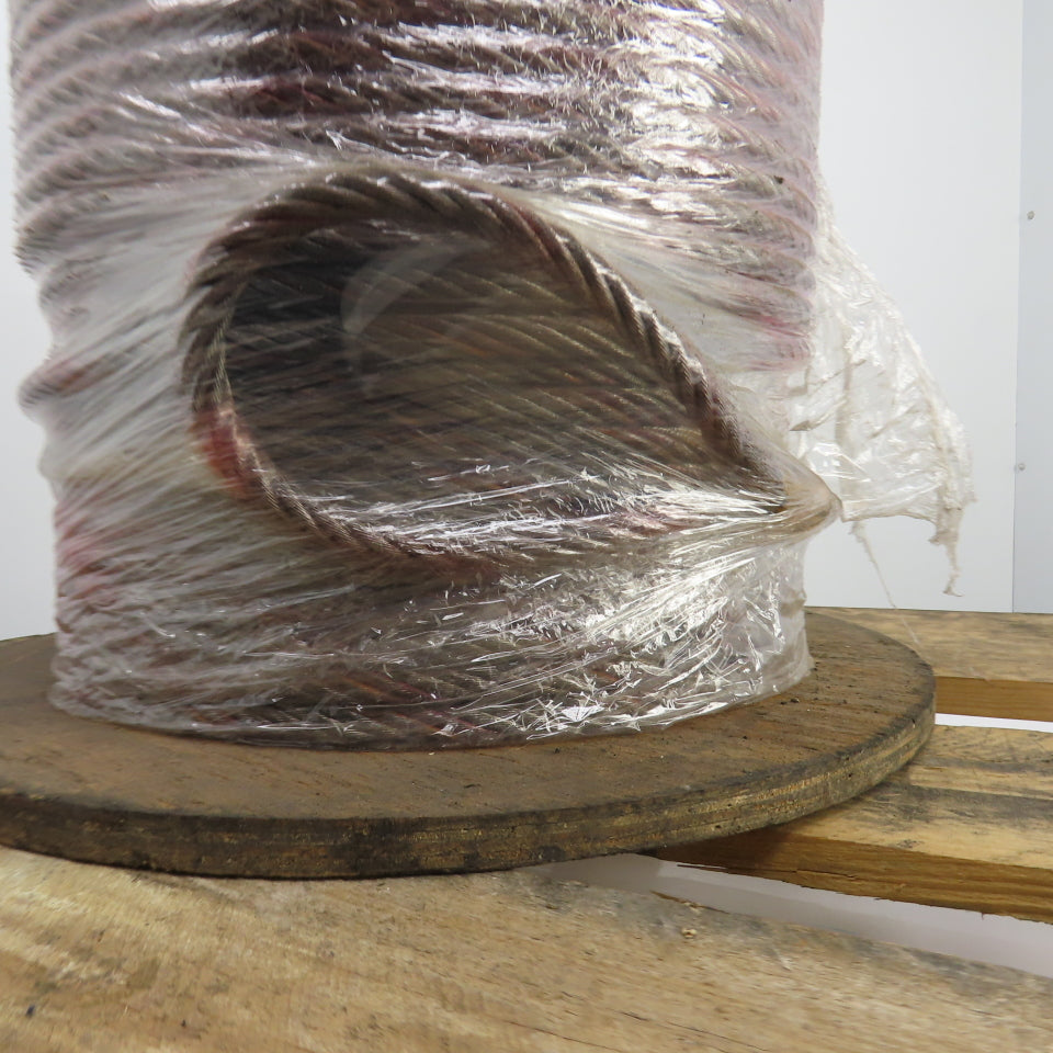 Commercial Group 250' Braided Wire Rope Cable 1/2" 6x36 With IWRC Standard Eyes