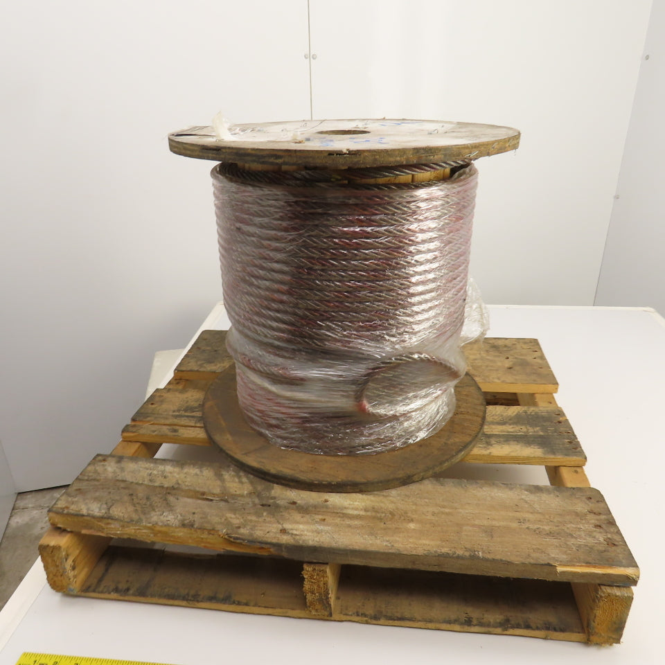 Commercial Group 250' Braided Wire Rope Cable 1/2" 6x36 With IWRC Standard Eyes