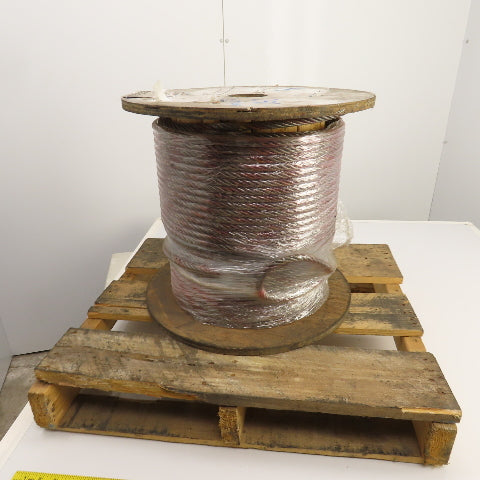 Commercial Group 250' Braided Wire Rope Cable 1/2" 6x36 With IWRC Standard Eyes