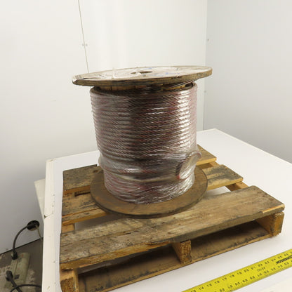 Commercial Group 250' Braided Wire Rope Cable 1/2" 6x36 With IWRC Standard Eyes