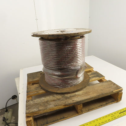 Commercial Group 250' Braided Wire Rope Cable 1/2" 6x36 With IWRC Standard Eyes