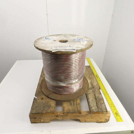 Commercial Group 250' Braided Wire Rope Cable 1/2" 6x36 With IWRC Standard Eyes
